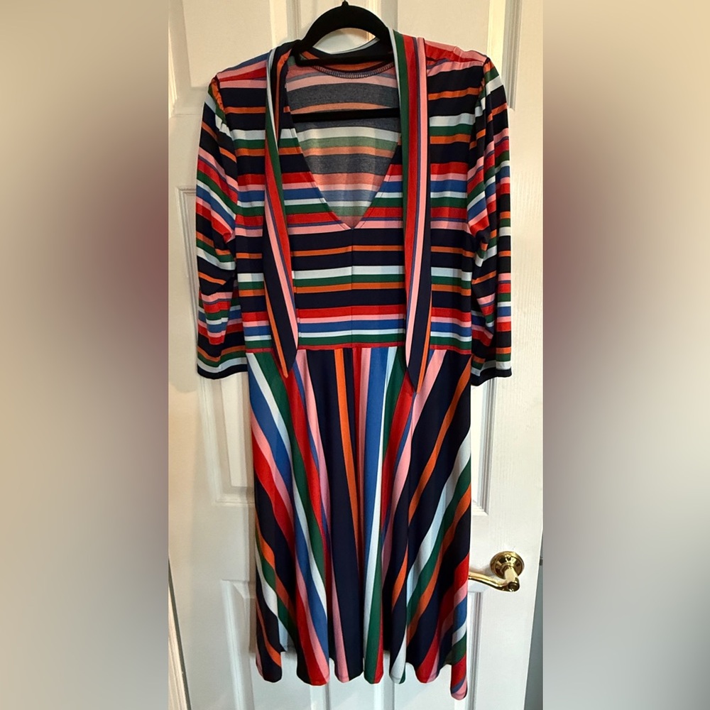 Eloquii Multicolor Striped Dress - Picture 3 of 6